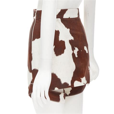 burberry cow print skirt